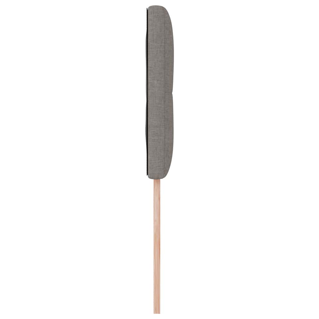 in hoogte verstelbaar hoofdbord met hoofdeinde Taupe 80 cm Stof