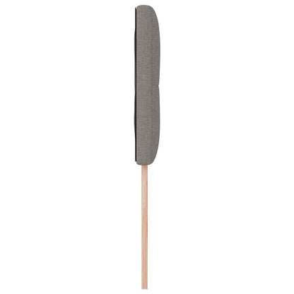 in hoogte verstelbaar hoofdbord met hoofdeinde Taupe 80 cm Stof
