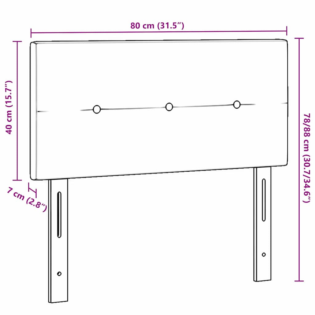 in hoogte verstelbaar hoofdbord met hoofdeinde Taupe 80 cm Stof