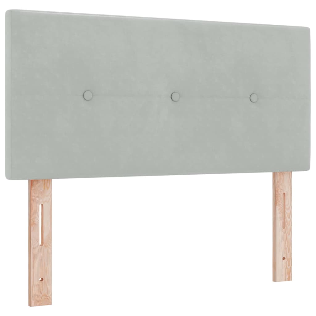 Hoofdbord Lichtgrijs 80 cm Fluweel