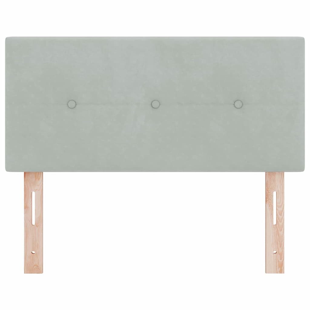 Hoofdbord Lichtgrijs 80 cm Fluweel