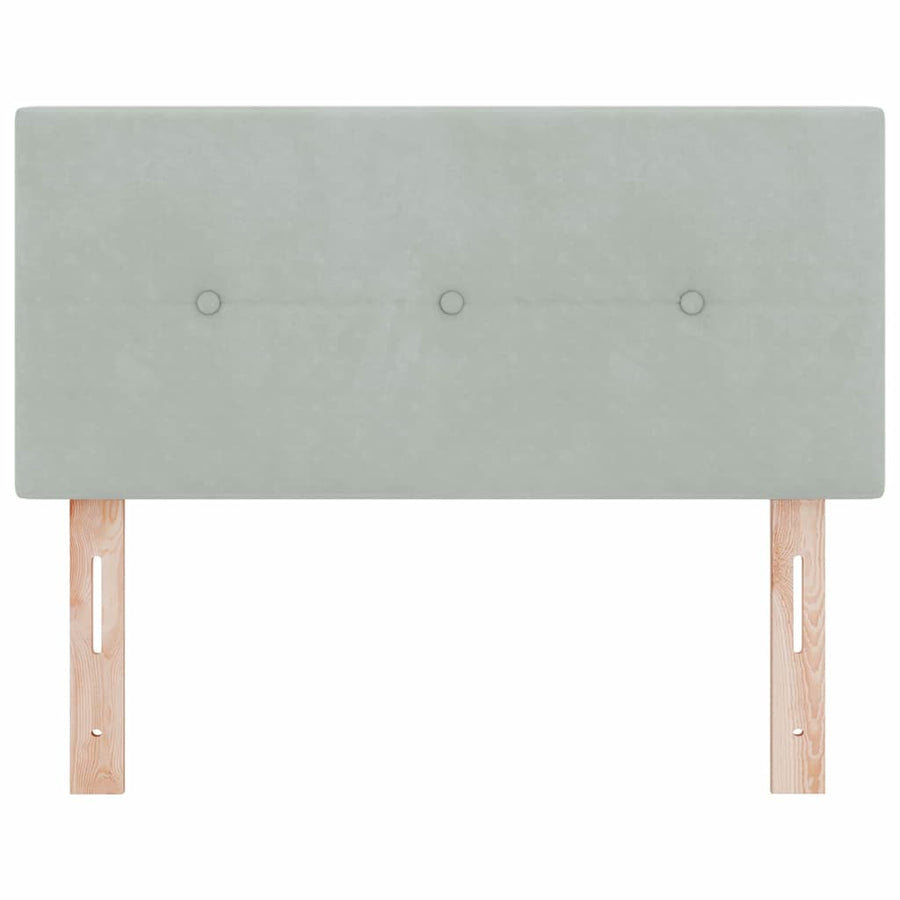 Hoofdbord Lichtgrijs 80 cm Fluweel