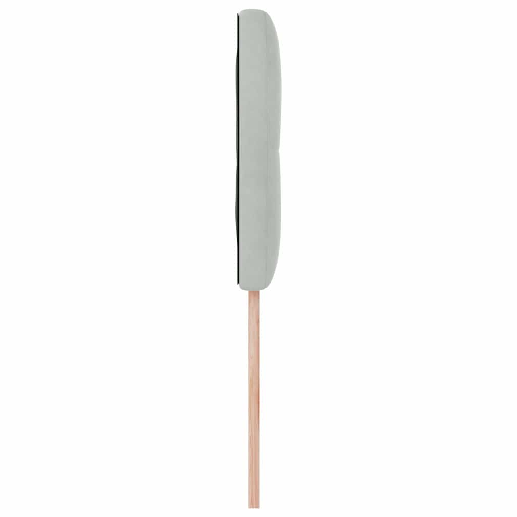 Hoofdbord Lichtgrijs 80 cm Fluweel