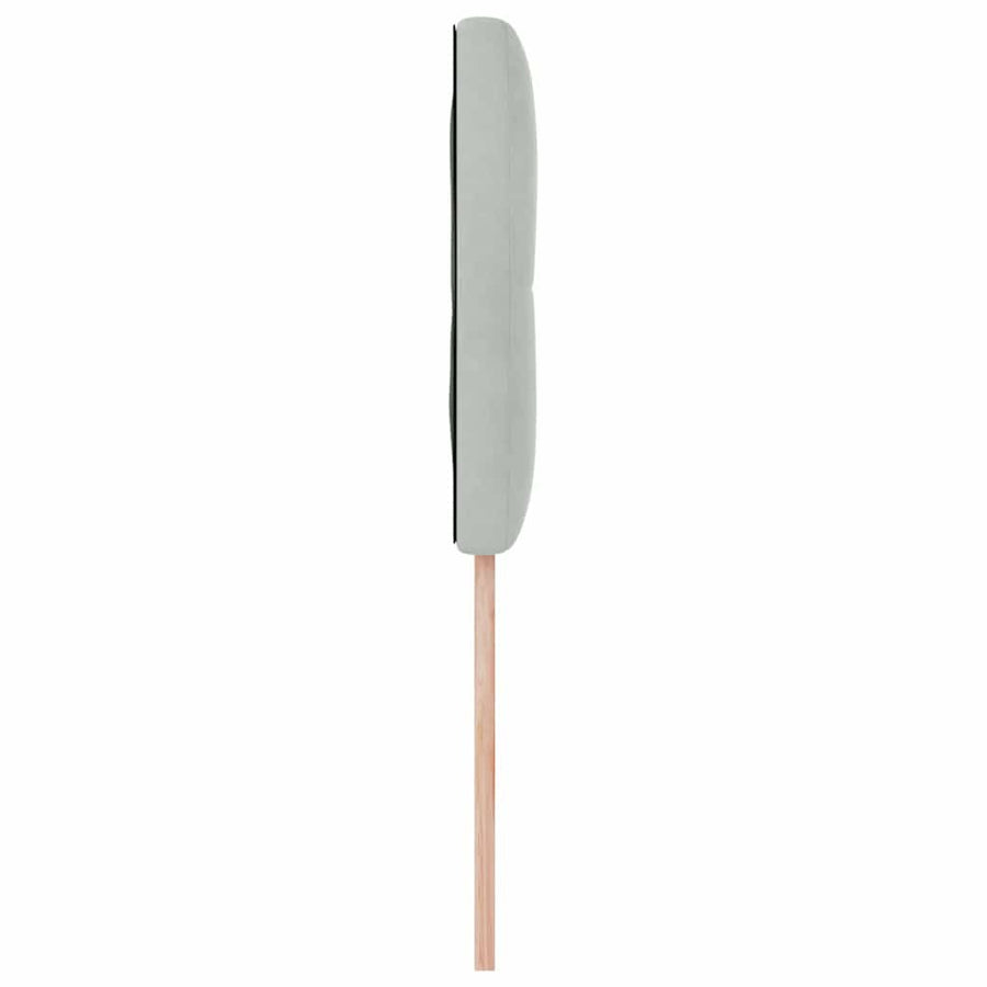 Hoofdbord Lichtgrijs 80 cm Fluweel