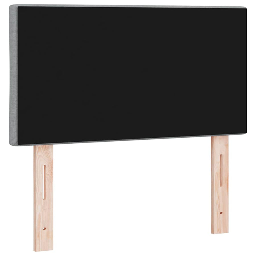 Hoofdbord met hoofdeinde Lichtgrijs 80 cm Nep Leer