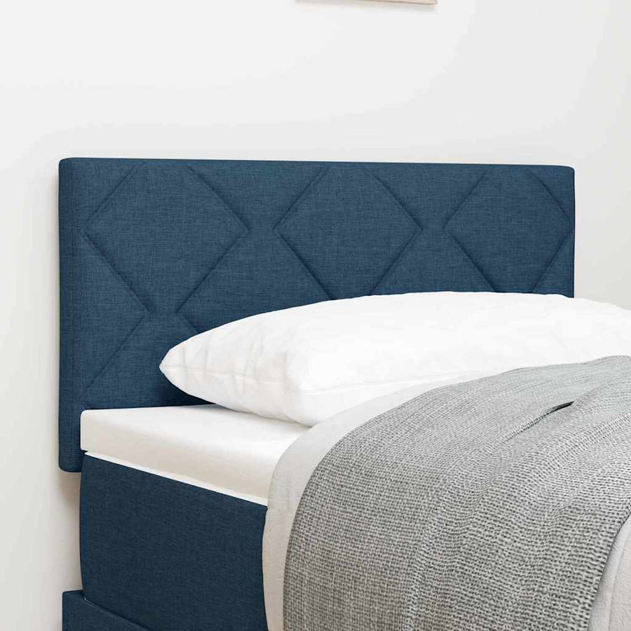 Hoofdbord met hoofdeinde Blauw 80 cm Nep Leer