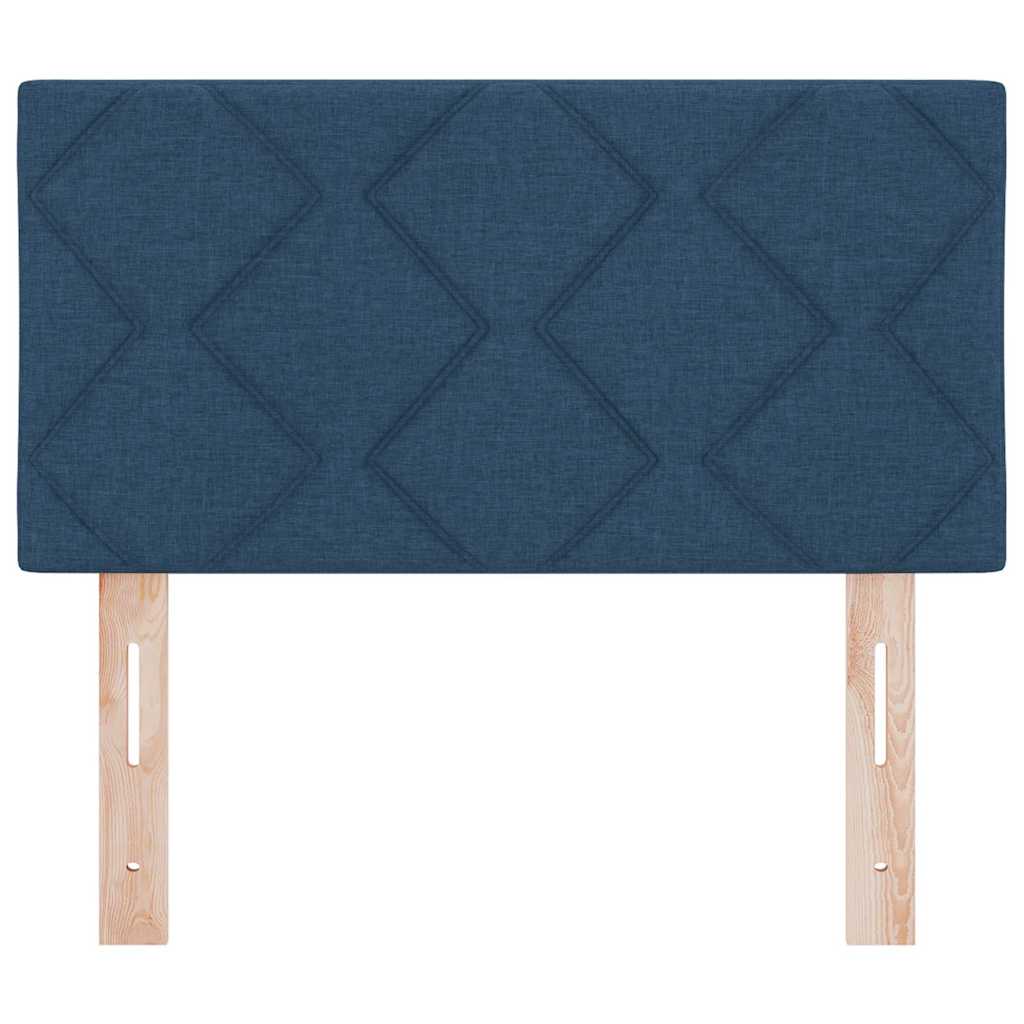 Hoofdbord met hoofdeinde Blauw 80 cm Nep Leer