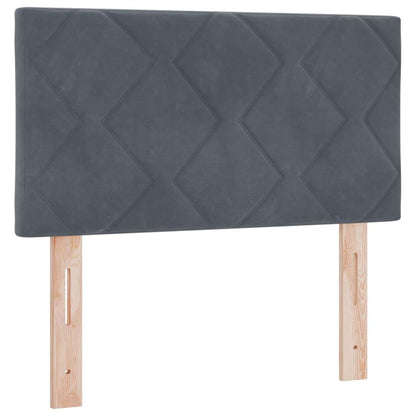 Hoofdbord met hoofdeinde Donkergrijs 80 cm Fluweel