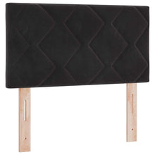 Hoofdbord met hoofdeinde Zwart 80 cm Fluweel