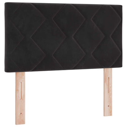 Hoofdbord met hoofdeinde Zwart 80 cm Fluweel