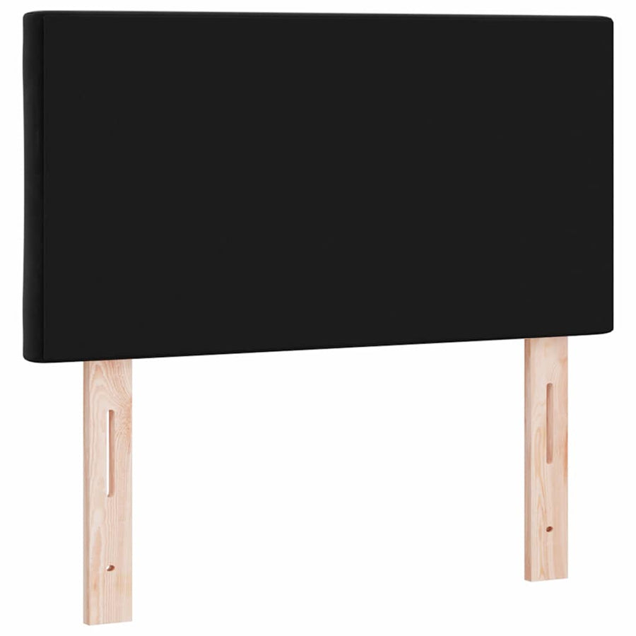 Hoofdbord met hoofdeinde Zwart 80 cm Fluweel