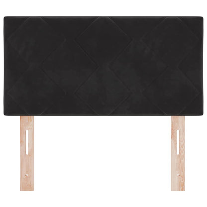 Hoofdbord met hoofdeinde Zwart 80 cm Fluweel
