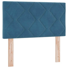 Hoofdbord met hoofdeinde Donkerblauw 80 cm Fluweel