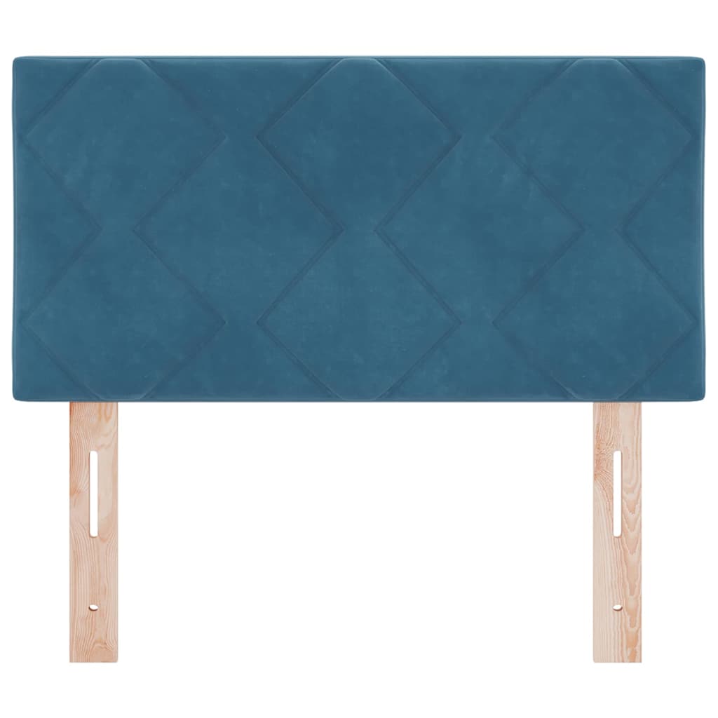 Hoofdbord met hoofdeinde Donkerblauw 80 cm Fluweel