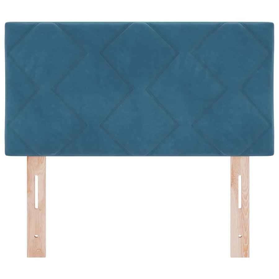 Hoofdbord met hoofdeinde Donkerblauw 80 cm Fluweel
