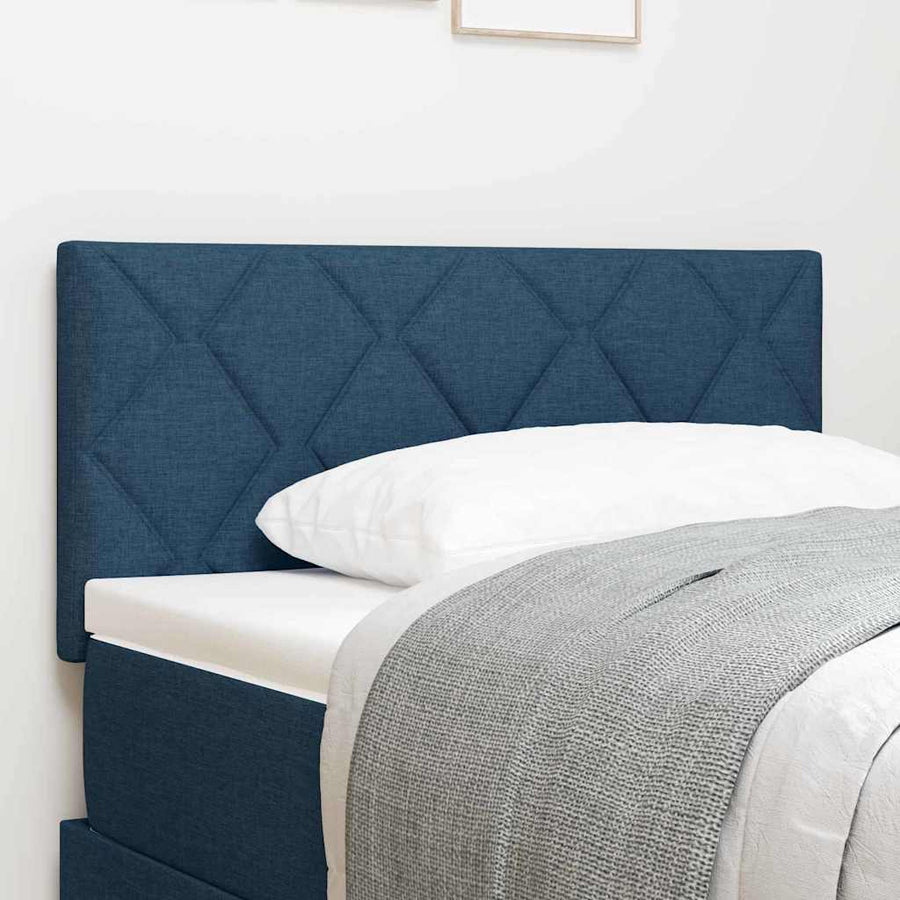 Hoofdbord met hoofdeinde Blauw 90 cm Nep Leer