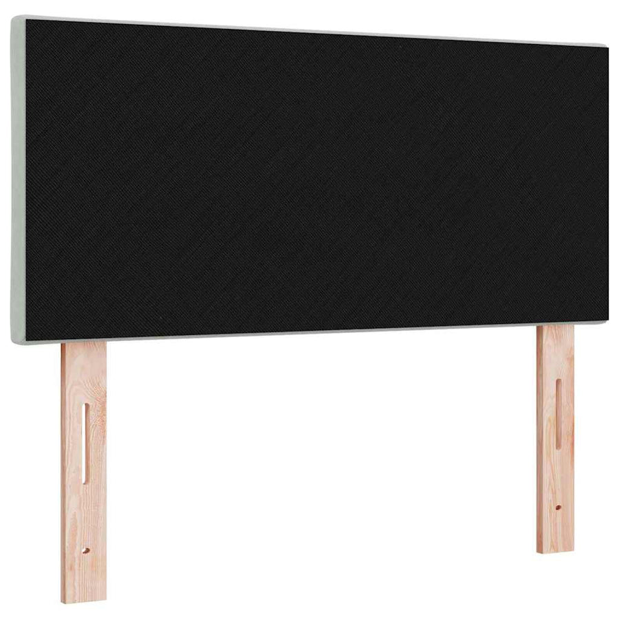 Hoofdbord met hoofdeinde Lichtgrijs 90 cm Fluweel