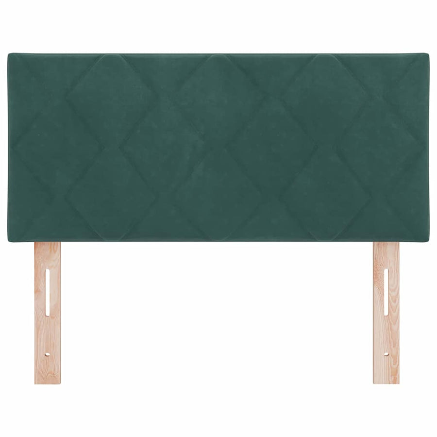 Hoofdbord met hoofdeinde Donkergroen 90 cm Fluweel