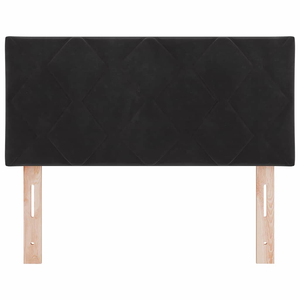 Hoofdbord met hoofdeinde Zwart 100 cm Fluweel