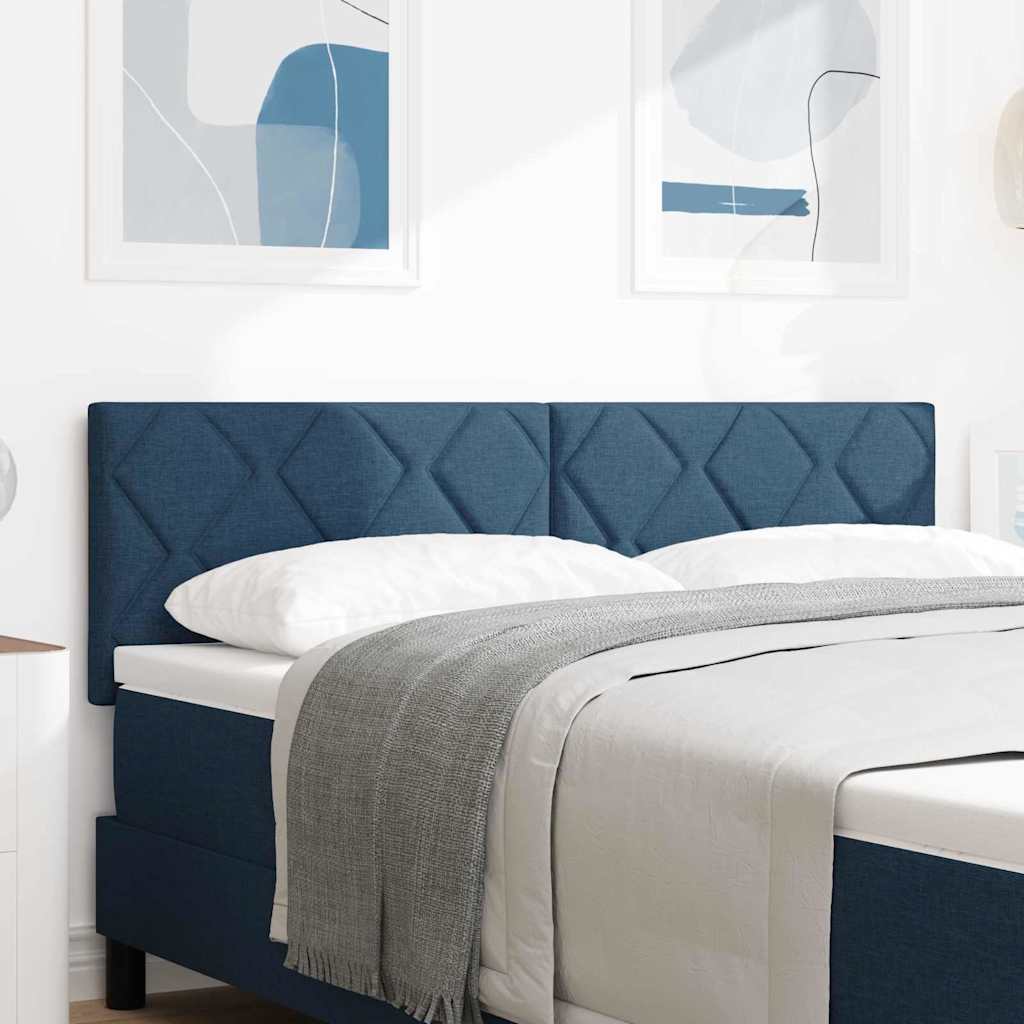 Hoofdbord Blauw 144 cm Stof