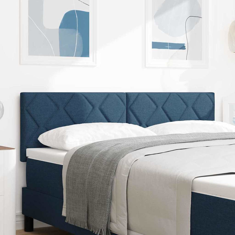Hoofdbord Blauw 144 cm Stof