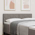 Hoofdbord stof 160 cm taupe wandmontage