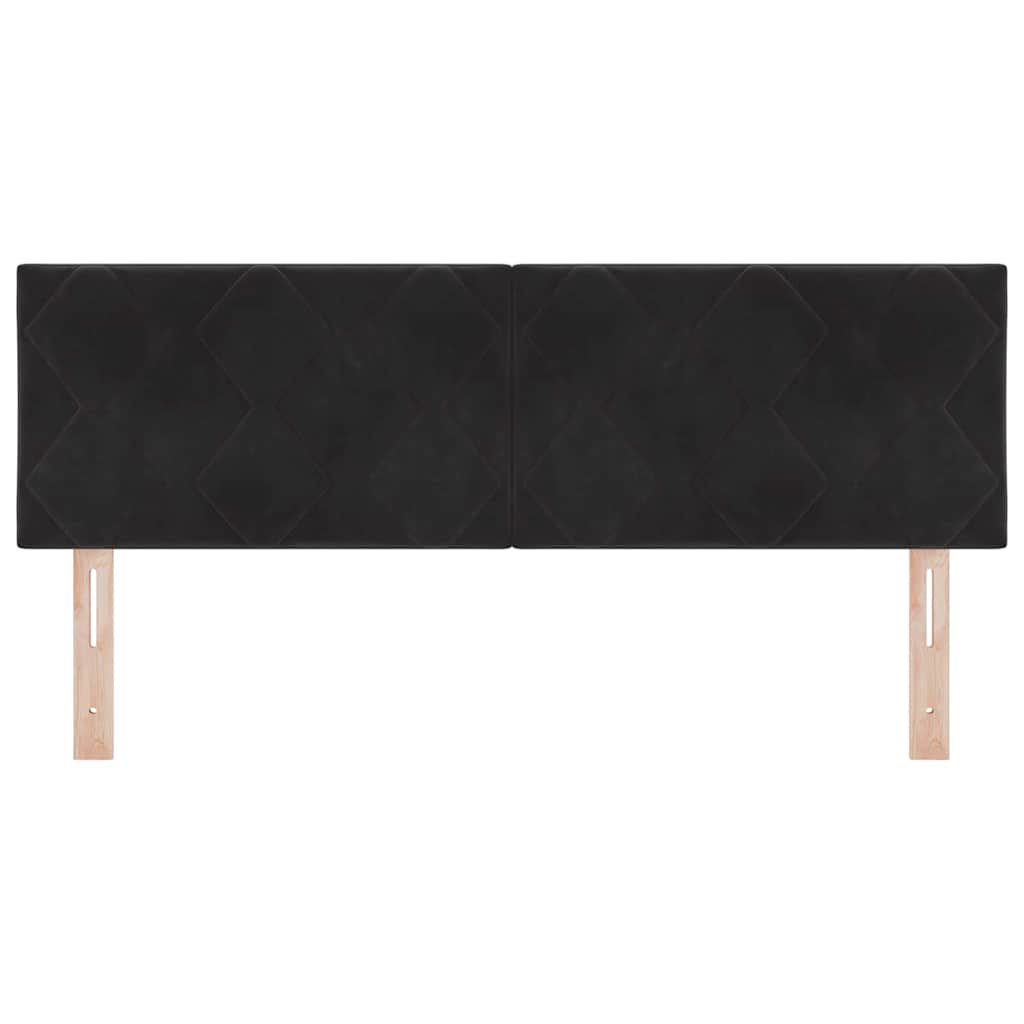 Hoofdbord Zwart 160 cm Fluweel