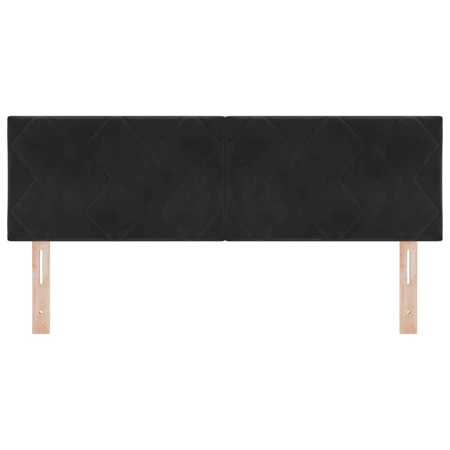 Hoofdbord Zwart 160 cm Fluweel