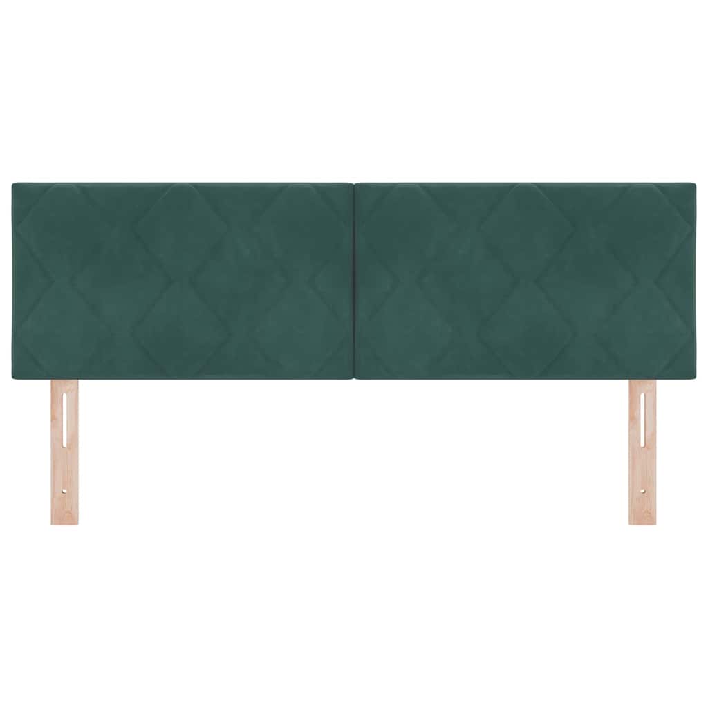 Hoofdbord Donkergroen 160 cm Fluweel