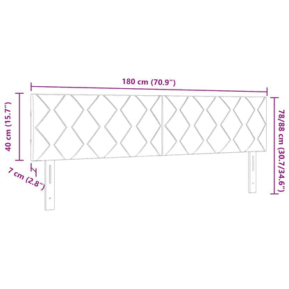 Hoofdbord Blauw 180 cm Stof