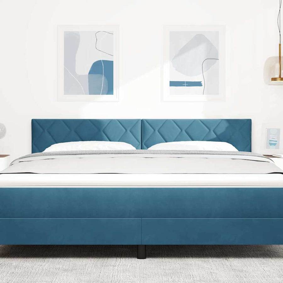 Hoofdbord met hoofdeinde Donkerblauw 180 cm Fluweel