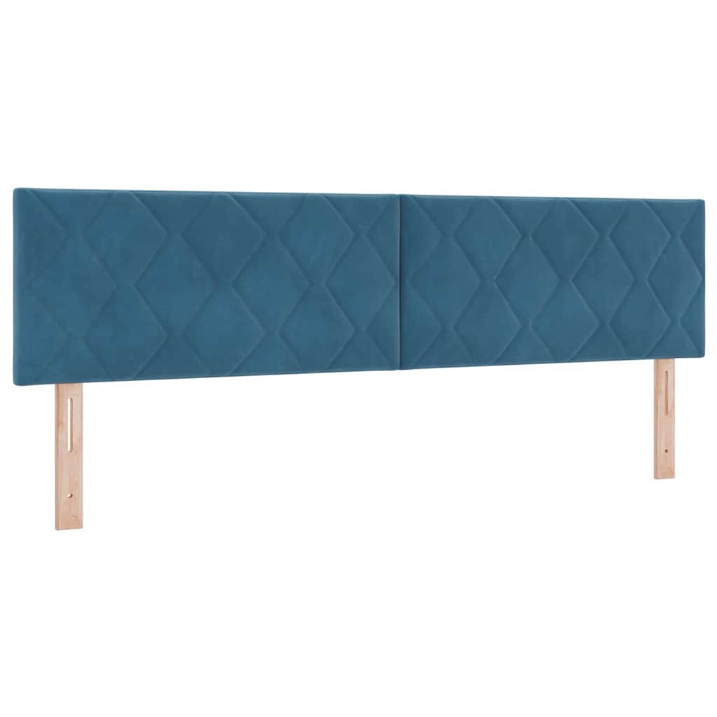 Hoofdbord met hoofdeinde Donkerblauw 180 cm Fluweel