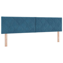 Hoofdbord met hoofdeinde Donkerblauw 180 cm Fluweel
