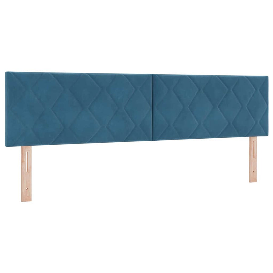 Hoofdbord met hoofdeinde Donkerblauw 180 cm Fluweel