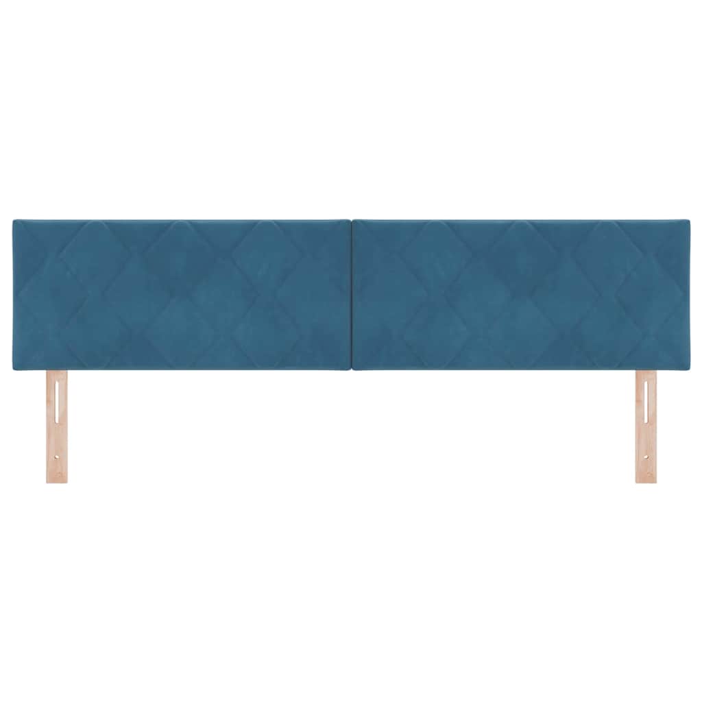 Hoofdbord met hoofdeinde Donkerblauw 180 cm Fluweel