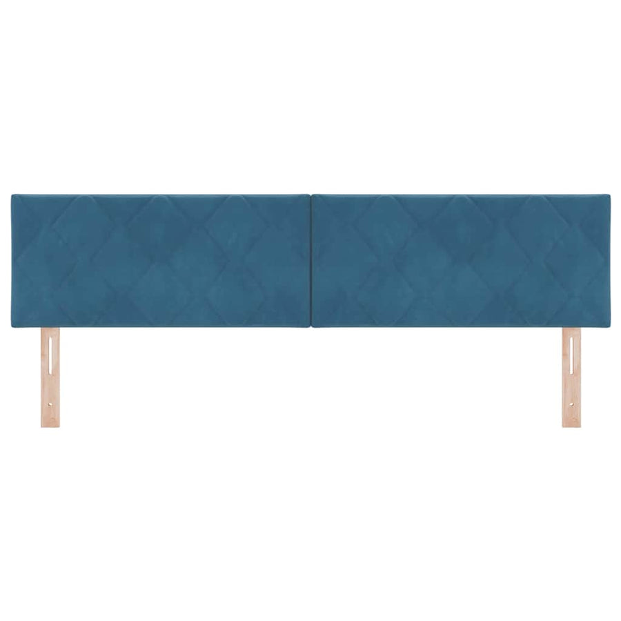Hoofdbord met hoofdeinde Donkerblauw 180 cm Fluweel
