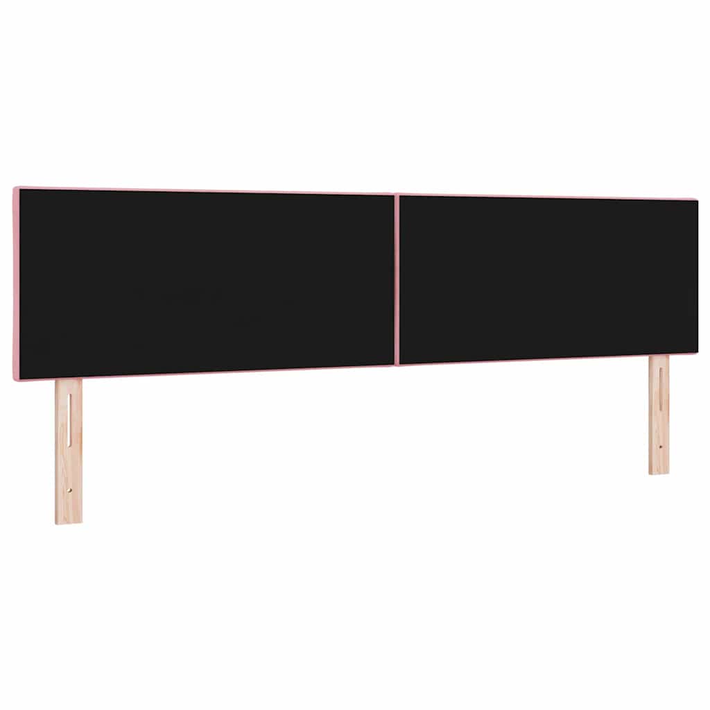 Hoofdbord met hoofdeinde Roze 180 cm Fluweel