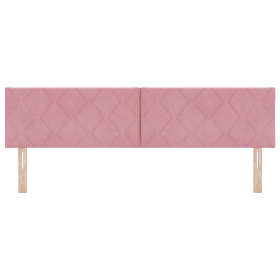 Hoofdbord met hoofdeinde Roze 180 cm Fluweel