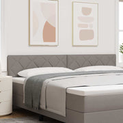 Hoofdbord 200 cm stof taupe