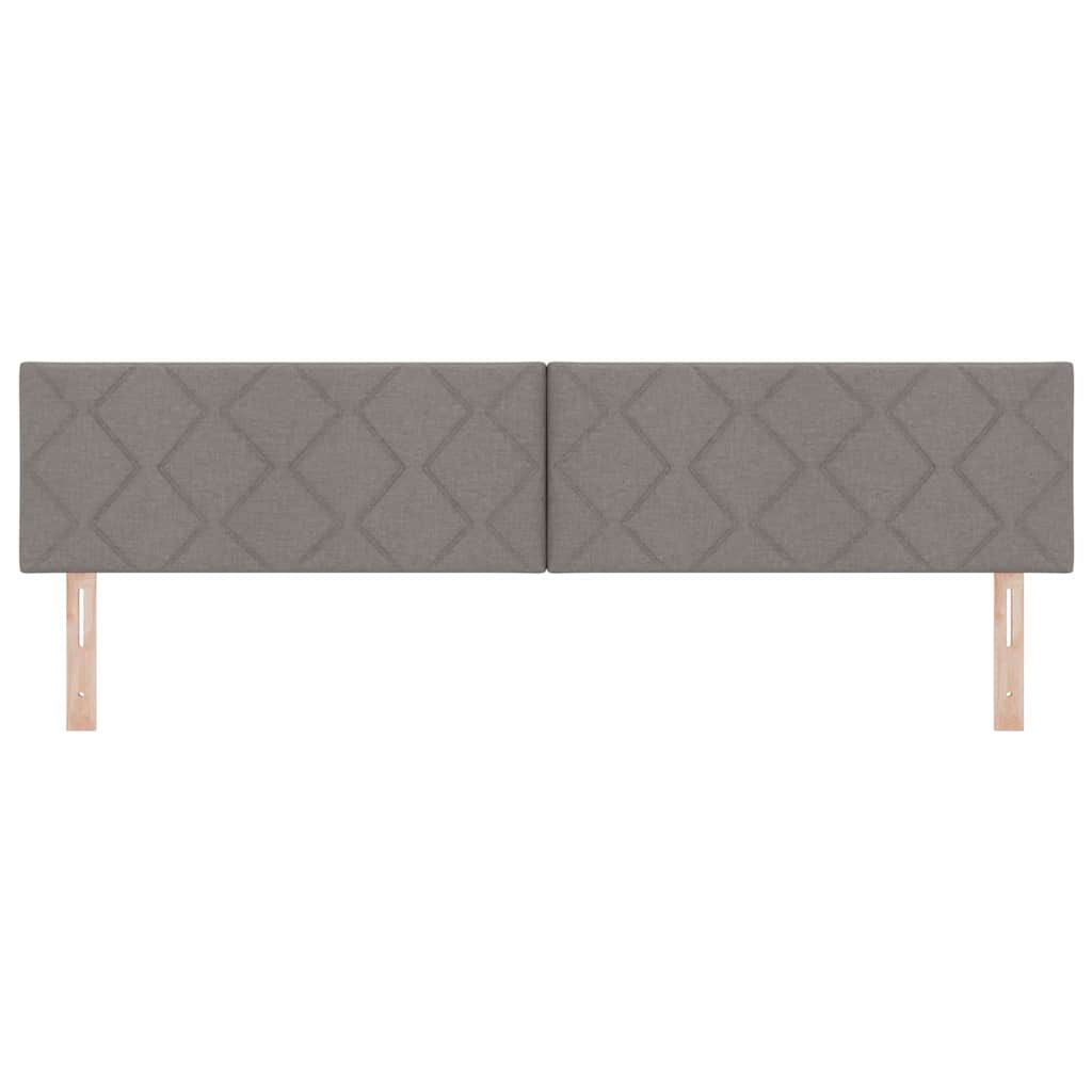 Hoofdbord met hoofdeinde Taupe 200 cm Nep Leer
