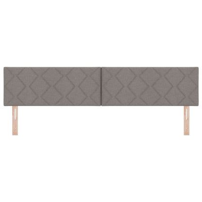 Hoofdbord met hoofdeinde Taupe 200 cm Nep Leer