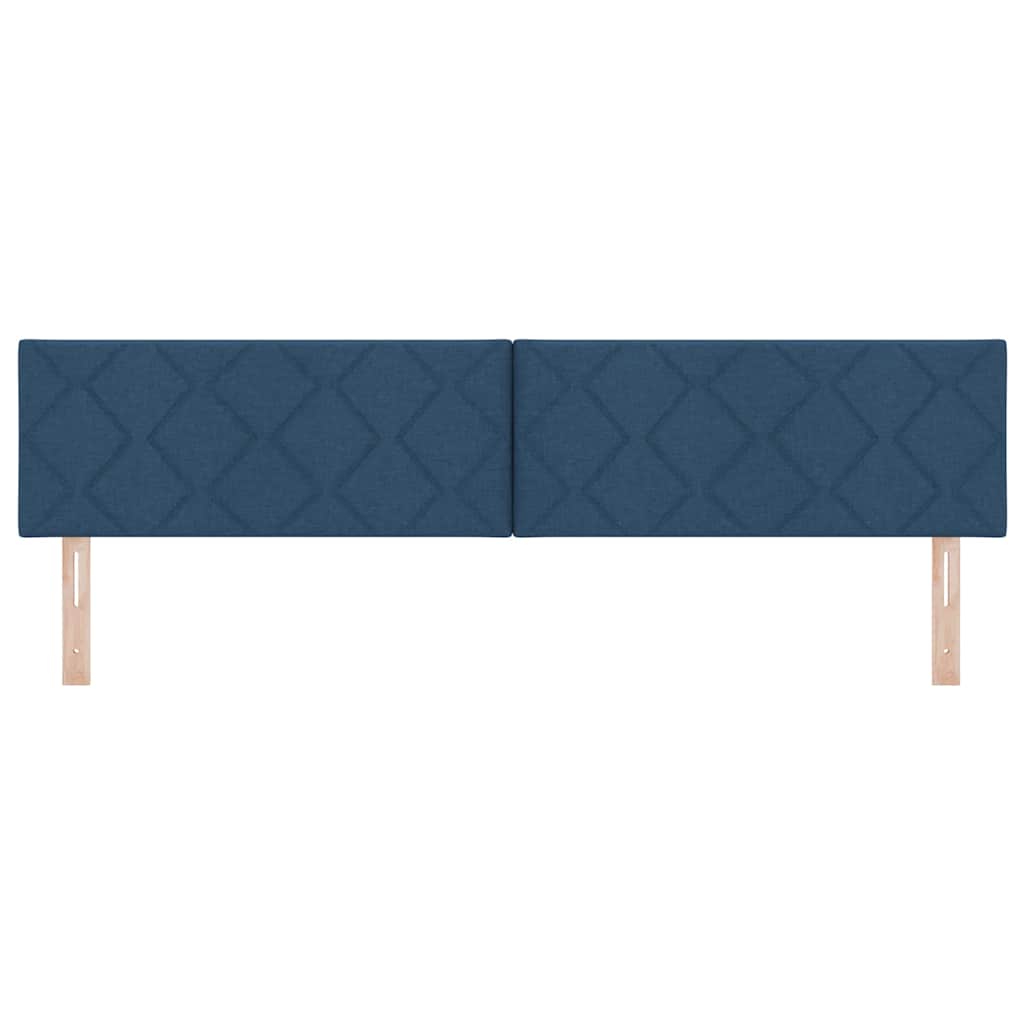 Hoofdbord met hoofdeinde Blauw 200 cm Nep Leer