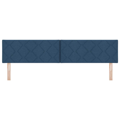 Hoofdbord met hoofdeinde Blauw 200 cm Nep Leer