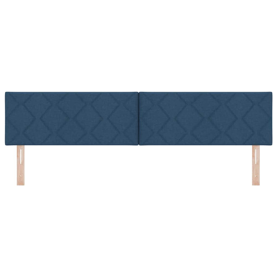 Hoofdbord met hoofdeinde Blauw 200 cm Nep Leer