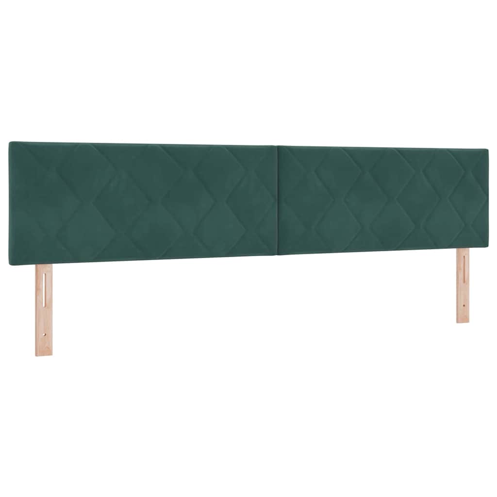 Hoofdbord Donkergroen 200 cm Fluweel
