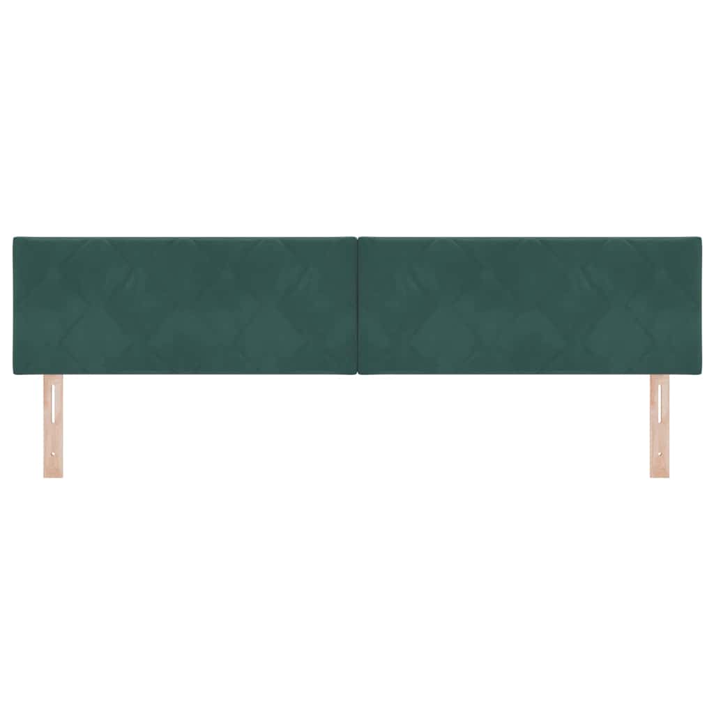 Hoofdbord Donkergroen 200 cm Fluweel