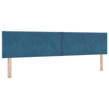 Hoofdbord met hoofdeinde Donkerblauw 200 cm Fluweel