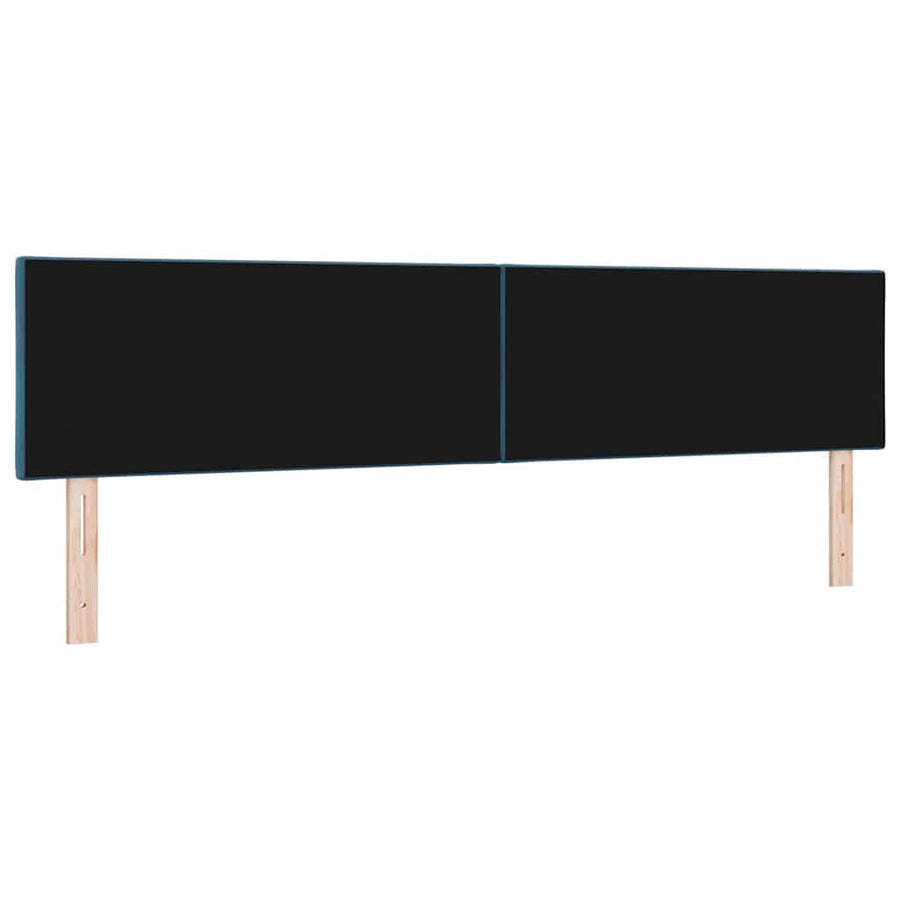Hoofdbord met hoofdeinde Donkerblauw 200 cm Fluweel