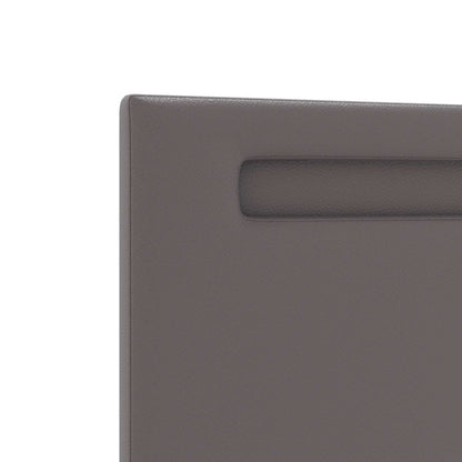 LED Hoofdbord Grijs 100 cm Nep Leer