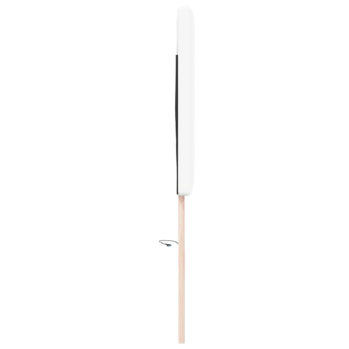 LED Hoofdbord Wit 144 cm Nep Leer